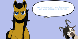 Size: 1280x640 | Tagged: safe, artist:darkhestur, imported from derpibooru, oc, oc:thyra, earth pony, goat, goat pony, pony, angry, annoyed, looking at you, od:dark