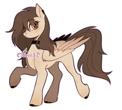 Size: 1000x900 | Tagged: safe, artist:crowenxd_, imported from derpibooru, oc, oc only, pegasus, pony, commission, female, pegasus oc, simple background, white background