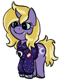 Size: 126x164 | Tagged: safe, artist:gray star, imported from derpibooru, part of a set, oc, oc:willowisp, pony, unicorn, clothes, fangs, female, gray's tiny pony set, hoodie, lesbian, mare, simple background, transparent background