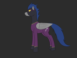 Size: 1600x1200 | Tagged: safe, artist:saintgryphonii, imported from derpibooru, pegasus, pony, clothes, costume, shadowbolts, shadowbolts costume, solo