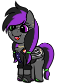 Size: 115x169 | Tagged: safe, artist:gray star, imported from derpibooru, part of a set, oc, oc:candlelight sonata, bat pony, pony, clothes, fangs, female, freckles, gloves, gray's tiny pony set, jacket, mare, simple background, transparent background
