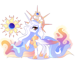 Size: 2500x2000 | Tagged: safe, artist:elementbases, artist:just-silvushka, imported from derpibooru, daybreaker, princess luna, oc, alicorn, pony, base used, female, fusion, simple background, solo, transparent background