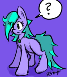 Size: 912x1045 | Tagged: safe, artist:biscotti5000, imported from derpibooru, oc, oc only, earth pony, pony, blue background, earth pony oc, female, simple background