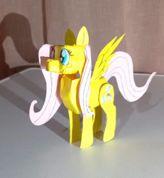 Size: 860x929 | Tagged: safe, artist:angelwingsmlpfim, imported from derpibooru, fluttershy, pony, craft, papercraft