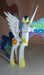 Size: 690x1158 | Tagged: safe, artist:angelwingsmlpfim, imported from derpibooru, princess celestia, craft, papercraft