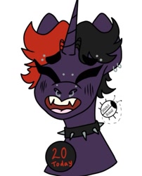 Size: 719x891 | Tagged: safe, artist:bug, imported from derpibooru, oc, pony, age, birthday, fursona, nose piercing, nose ring, piercing