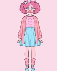 Size: 720x897 | Tagged: safe, artist:bug, imported from derpibooru, pinkie pie, human, clothes, humanized, solo