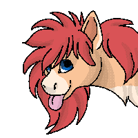 Size: 200x200 | Tagged: safe, artist:galaxylatte, imported from derpibooru, oc, oc only, earth pony, pony, animated, bouncing, gif, long hair, long mane, moving, pixel art, pixelated, simple background, solo, tongue out, transparent background