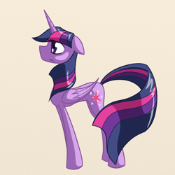 Size: 800x800 | Tagged: safe, artist:t3zz, imported from derpibooru, twilight sparkle, alicorn, pony, female, simple background, solo, twilight sparkle (alicorn)