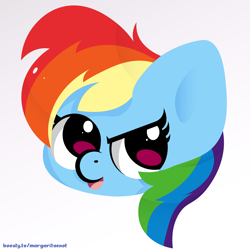 Size: 2200x2200 | Tagged: safe, artist:margaritaenot, imported from derpibooru, rainbow dash, pegasus, pony, bust, portrait, simple background, solo, vector
