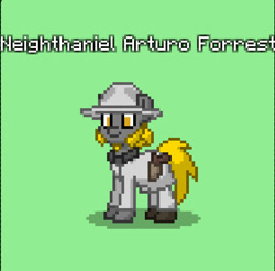 Size: 842x829 | Tagged: safe, imported from derpibooru, oc, oc only, oc:neighthaniel arturo forrest, earth pony, pony, american civil war, clothes, confederate, earth pony oc, gun, handgun, revolver, sideburns