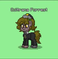 Size: 830x842 | Tagged: safe, imported from derpibooru, oc, oc only, oc:coltrana forrest, earth pony, pony, american civil war, bowtie, cap, clothes, earth pony oc, hat