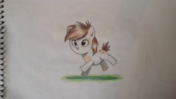 Size: 4128x2322 | Tagged: safe, artist:mrbojorquez7, imported from derpibooru, pipsqueak, earth pony, pony, male, solo, traditional art