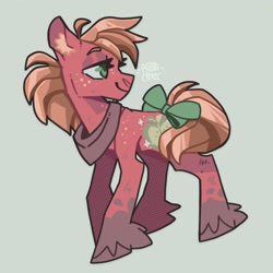 Size: 2048x2048 | Tagged: safe, artist:pastacrylic, imported from derpibooru, big macintosh, earth pony, pony, female, mare, solo, trans big macintosh, trans female, transgender