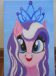 Size: 1280x1707 | Tagged: safe, artist:lightdragon1988, imported from derpibooru, diamond tiara, earth pony, pony, female, irl, oil painting, painting, photo, solo, traditional art