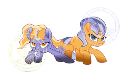 Size: 3667x2336 | Tagged: safe, artist:lincolnbrewsterfan, derpibooru exclusive, imported from derpibooru, oc, oc only, oc:imperii solem (empirica sol), oc:lunae novae (new luna), pony, unicorn, derpibooru, my little pony: the movie, .svg available, angry, april fools, april fools 2023, battle stance, bending, blue, blue mane, blue tail, crouching, death stare, derpibooru ponified, duo, duo female, ethereal hair, ethereal mane, ethereal tail, female, flowing mane, glare, glow, glowing horn, gold, golden eyes, head down, head tilt, horn, implied princess celestia, implied princess luna, inkscape, inverted colors, logo, looking at you, magic, magic circle, magic glow, mare, meta, movie accurate, multicolored hair, multicolored mane, multicolored tail, new lunar republic, opposites, palette swap, ponified, ponified logo, projection, raised hoof, recolor, representative, rivalry, runes, runescape, serious, serious face, sibling rivalry, siblings, simple background, sisters, solar empire, spread hooves, staring at you, staring into your soul, svg, tail, the fourth wall cannot save you, translucent mane, transparent background, transparent mane, transparent tail, twin sisters, twins, unicorn oc, vector, yellow eyes