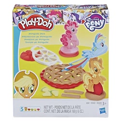 Size: 500x500 | Tagged: safe, imported from derpibooru, applejack, gilda, pinkie pie, rainbow dash, rarity, twilight sparkle, alicorn, earth pony, pony, unicorn, apple, apple pie, food, my little pony logo, photo, pie, play-doh