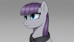 Size: 1024x576 | Tagged: safe, imported from derpibooru, maud pie, earth pony, pony, bust, female, gradient background, machine learning assisted, machine learning generated, mare, portrait, solo