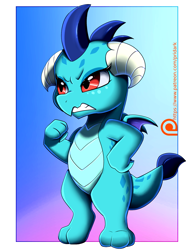 Size: 1760x2286 | Tagged: safe, artist:pridark, imported from derpibooru, princess ember, dragon, baby, baby dragon, dragoness, female, simple background, solo, young princess ember, younger