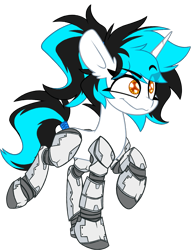 Size: 1643x2126 | Tagged: safe, artist:nekro-led, imported from derpibooru, oc, oc only, oc:flawless ice, cyborg, pony, unicorn, simple background, solo, tail, tail wrap, transparent background, walking