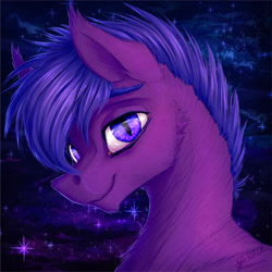 Size: 1096x1096 | Tagged: safe, artist:thatonegib, imported from derpibooru, oc, oc only, bat pony, bust, looking at you, portrait, smiling, solo
