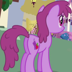Size: 542x547 | Tagged: safe, imported from derpibooru, screencap, berry punch, berryshine, earth pony, pony, friendship is magic, background character, background pony, butt, cropped, female, mare, plot