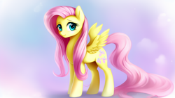 Size: 1024x576 | Tagged: safe, imported from derpibooru, fluttershy, pegasus, pony, female, machine learning assisted, machine learning generated, mare, solo