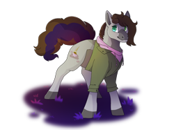 Size: 780x585 | Tagged: safe, artist:_algiz_, imported from derpibooru, oc, oc only, oc:cj vampire, earth pony, pony, artfight, gift exchange, grass, simple background, solo, transparent background
