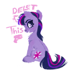 Size: 640x640 | Tagged: safe, artist:bagajewsky, imported from derpibooru, twilight sparkle, pony, unicorn, delet this, simple background, solo, unicorn twilight, white background