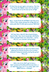 Size: 2048x3015 | Tagged: safe, imported from derpibooru, pinkie pie, earth pony, pony, dialogue, dialogue box, english, event, female, gameloft, mare, mobile game, my little pony: magic princess, official, solo focus, speech bubble, text, third person