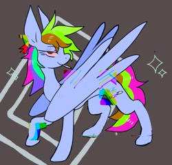 Size: 2048x1962 | Tagged: safe, artist:birdf00d, imported from derpibooru, rainbow dash, pegasus, pony, alternate design, blunt, drugs, female, gray background, marijuana, simple background, solo, wings