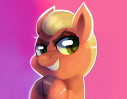 Size: 913x711 | Tagged: safe, artist:joeparraallen, imported from derpibooru, sprout cloverleaf, earth pony, pony, g5, gradient background, male, rubbing hooves, smiling, solo, stallion