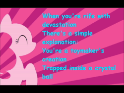 Size: 1440x1080 | Tagged: safe, artist:mlp pinkie pie, artist:safr projects, imported from derpibooru, friendship is witchcraft, 2015, animated, extended, gypsy bard, gypsy pie, lyrics, singing, song, text, webm, youtube, youtube link