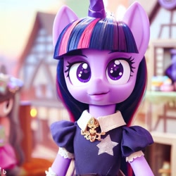 Size: 1024x1024 | Tagged: safe, imported from derpibooru, twilight sparkle, anthro, ai content, ai generated, female, mare