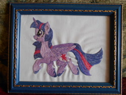 Size: 5152x3864 | Tagged: safe, artist:lightdragon1988, imported from derpibooru, twilight sparkle, alicorn, pony, cross stitch, embroidery, female, irl, photo, traditional art, twilight sparkle (alicorn)