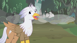 Size: 1280x721 | Tagged: safe, imported from derpibooru, oc, oc:silver quill, after the fact, after the fact:inspiration manifestation, everfree forest, tree