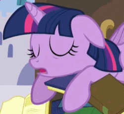 Size: 422x389 | Tagged: safe, imported from derpibooru, screencap, twilight sparkle, alicorn, pony, princess spike (episode), season 5, adorkable, animated, behaving like a bird, book, book nest, bookhorse, close-up, cropped, cute, dork, eyes closed, female, floppy ears, gif, hoard, loop, lying down, mare, princess sleeping on books, prone, sleeping, snoring, solo, that pony sure does love books, tired twilight, twiabetes, twilight sparkle (alicorn), wings