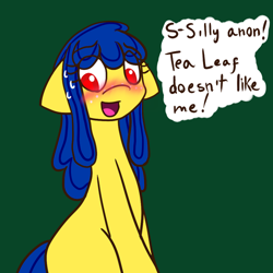 Size: 500x500 | Tagged: safe, artist:ask-ponyvenezuela, imported from derpibooru, oc, oc only, oc:venezuela, earth pony, pony, blushing, earth pony oc, nation ponies, ponified, solo, venezuela