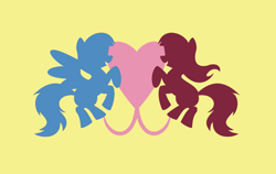 Size: 1024x649 | Tagged: safe, artist:mustaphatr, imported from derpibooru, earth pony, pegasus, pony, equestria at war mod, cloudsdale, flag, ponyville, ponyville flag, wings