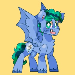 Size: 2615x2615 | Tagged: safe, artist:cocopudu, imported from derpibooru, oc, oc only, bat pony, pony, solo