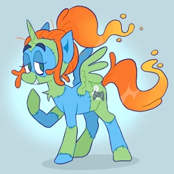 Size: 2046x2048 | Tagged: safe, artist:alexbeeza, imported from derpibooru, oc, oc only, alicorn, pony, solo