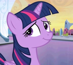 Size: 1080x960 | Tagged: safe, imported from derpibooru, screencap, twilight sparkle, alicorn, pony, equestria girls, equestria girls (movie), cropped, crystal empire, smiling, solo, twilight sparkle (alicorn)