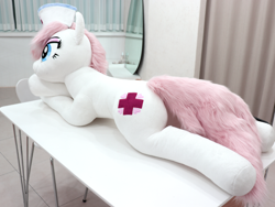 Size: 2664x2000 | Tagged: safe, artist:megatarot, imported from derpibooru, nurse redheart, earth pony, pony, female, fluffy, irl, photo, plushie