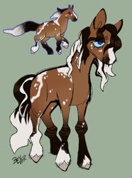 Size: 626x842 | Tagged: safe, artist:beyhr, imported from derpibooru, oc, oc only, earth pony, pony, solo