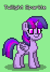 Size: 552x804 | Tagged: safe, imported from derpibooru, twilight sparkle, alicorn, pony, pony town, green background, simple background, solo, twilight sparkle (alicorn)