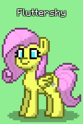 Size: 540x804 | Tagged: safe, imported from derpibooru, fluttershy, pegasus, pony, pony town, green background, simple background, solo