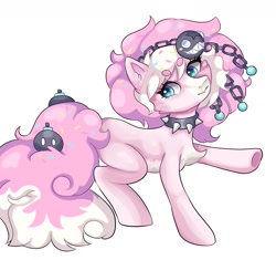 Size: 1700x1600 | Tagged: safe, artist:peachfairylights, imported from derpibooru, oc, pony, choker, spiked choker
