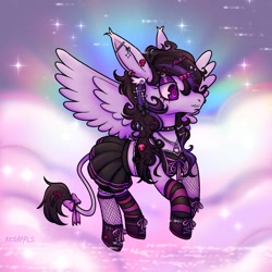 Size: 1400x1400 | Tagged: safe, artist:lavenderbonez, imported from derpibooru, oc, oc only, pegasus, pony, solo