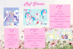 Size: 4096x2731 | Tagged: safe, artist:orcabunnies, imported from derpibooru, oc, oc:pom pom, pony, advertisement, price sheet