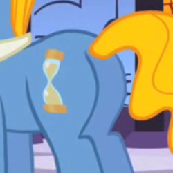 Size: 720x720 | Tagged: safe, imported from derpibooru, screencap, perfect pace, pony, butt, cropped, pictures of butts, plot